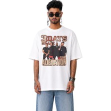 Fuddy Moda Unisex Oversize Three Days Grace Alienation Tour Baskılı Rock Band Temalı Tişört
