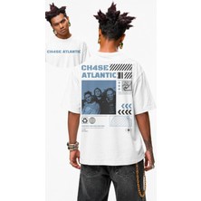 Fuddy Moda Unisex Chase Atlantic Void Sırt Baskılı Tişört, Oversize Rock Band Temalı Tshirt