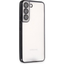 Bezos Galaxy S22 Kılıf Razer Lensli Silikon - Siyah