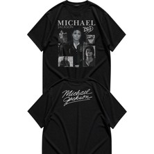 Fuddy Moda Unisex Oversize Michael Jackson Bad Ense Baskılı Tişört