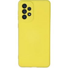Bezos Galaxy A23 4g Kılıf Nano Içi Kadife Silikon - Sarı