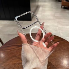 Edelfu iPhone 17 Pro Max Uyumlu - Şeffaf Sararmaz Magsafe Kapak Ince ve Hafif Parlak Kılıf
