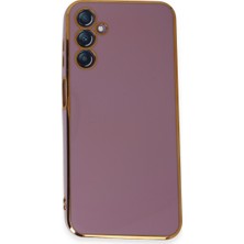 Bezos Galaxy M14 5g Kılıf Volet Silikon - Mor