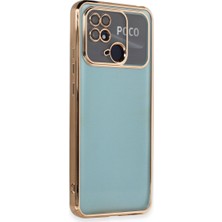 Bezos Redmi 10C Kılıf Razer Lensli Silikon - Gold