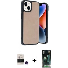 Marsilyan™- iPhone 15 Kılıf Kıvılcım Işık Serisi - Şeffaf 360 Full Body Arka Koruyucu + Bilvis Titan Kamera Lens - Pe