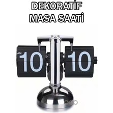 Teknohane Dekoratif Masa Saati Lüx Kaliteli Siyah Masa Saati