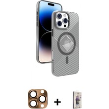 Marsilyan™- iPhone 16 Pro Max Kılıf Nova Modern Prime - Siyah Bilvis 3D Cam Ekran Koruyucu + Pers Alüminyum Kamera Lens - Cltm