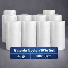 Hbnc 40 gr 100X50 Balonlu Naylon 10 Lu Set