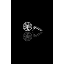 Roxx Jewellery 925 Ayar Gümüş Hayat Ağacı Minimalist Tasarım Kadın Küpe