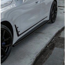 TMZ Garage Bmw 4 Serisi G26 Gran Coupe 2020+ Yan Marşpiyel M Paket Uyumlu Piano Black Marşpiyel Eki