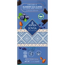 Jovia Organik %70 Bitter Çikolata-Yaban Mersini&badem&açai 40G