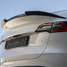 TMZ Garage Tesla Model Y 2020-2025 Spoiler Piano Black Bagaj Üstü Spoiler Eki