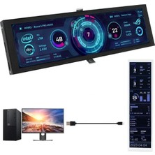 Gümrük Bey Turzx Pc Için Cpu/gpu Izleme Ekranı – IPS Panel, Usb-C, Pc Durum Monitörü