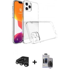 Marsilyan™- iPhone 15 Pro Max Kılıf Zirve Doku - Siyah Vanessa Magic Hayalet Cam + Raze Metal Kamera Lens - Tmgı