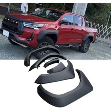 TMZ Garage 2021+ Toyota Hilux Orjinal Tampon Uyumlu gr Stil Çamurluk Dodik Kaplama Kabartma Koruma Ithal Ürün