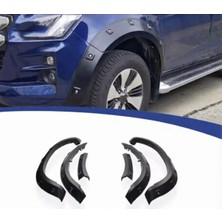 TMZ Garage 2021+ Isuzu D-Max Çamurluk Dodik Seti Kabartma Kaplama Koruma Vidalı Görünüm Off Road Ithal