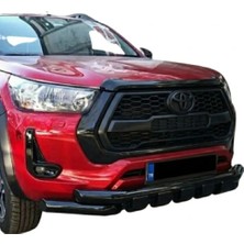 TMZ Garage 2015+TOYOTA Hilux Ön Shark Tampon Koruma Demiri Parlak Siyah