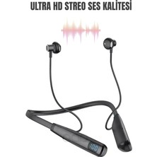 Teknohane Sporcu Kulaklık Kablosuz Bluetooth Kulaklık Boyun Bantlı Asmalı Mıknatıslı Kulaklık Lüx Kalite