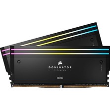 Corsair Corsaır Dominator Titanium Rgb Ddr5 Ram 96GB (2X48GB) 7000MHZ CL40 Intel Xmp Icue (CMP96GX5M2B7000C40)