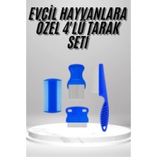 Zero Land Flzdgnkr 4'lü Bit Evcil Hayvan Tarak Seti  Köpek Bit Tarak Seti Pire Tarağı