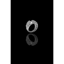 Roxx Jewellery 925 Ayar Gümüş Dalga Desenli Tasarım Mirea Kadın Yüzük
