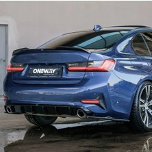 TMZ Garage Bmw 3 Serisi G20 Sport Line 2018-2022 Arka Difüzör & Flap Seti | Sportif Tampon Altı Paket