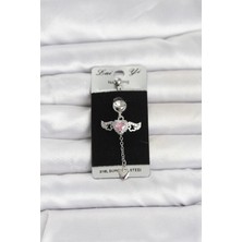 Genel Tedarik 316L Cerrahi Çelik Kanatlı Kalp Model Göbek Piercing