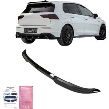 TMZ Garage Volkswagen Golf 8 R-Line 2020+ Spoiler Piano Black Bagaj Üstü Spoiler Eki