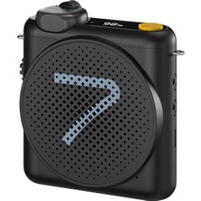 7ryms Wa2 Kablosuz Yaka Mikrofonlu Taşınabilir Ses Amplifikatörü Siyah