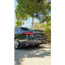 TMZ Garage Audi A4 Bagaj Spoiler 2019-2024 | Standart / Advanced / Business Uyumlu Parlak Siyah Spoiler