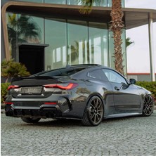 TMZ Garage Bmw 4 Serisi G22 Coupe 2020+ Arka Difüzör M Paket Uyumlu Piano Black Difüzör