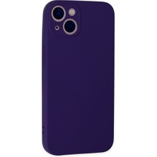 Erdo Ticaret iPhone 13 Mini Kılıf Nano Içi Kadife Silikon - Mor