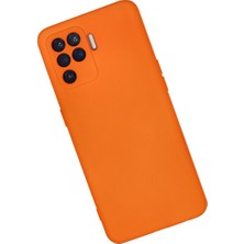 Erdo Ticaret Reno 5 Lite Kılıf Nano Içi Kadife Silikon - Turuncu