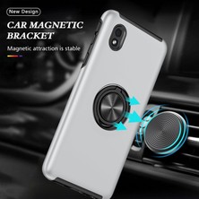 Erdo Ticaret Galaxy A01 Core Kılıf Elit Yüzüklü Kapak - Gümüş