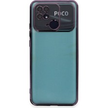 Erdo Ticaret Redmi 10C Kılıf Razer Lensli Silikon - Mor