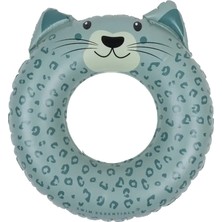 Swim Essentials Animal Green Leopard Yüzme Simidi 55CM