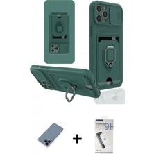 Marsilyan™- iPhone 12 Pro Kılıf Vadi Form Prime - Şeffaf Uv Polymer Nano Ekran Koruyucu + Metal Kamera Lens Koruma Cam - Mı