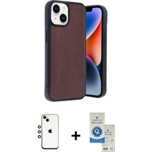 Marsilyan™- iPhone 14 Kılıf Kıvılcım Işık Serisi - Şeffaf Royal Nano Ekran Koruyucu + Shine Kamera Lens - Gı