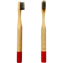VEALTHY Bambu Diş Fırçası Çocuk (Kırmızı)
