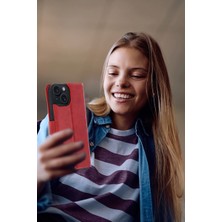 Erdo Ticaret iPhone 15 Trend S Plus Kapaklı Kılıf - Kırmızı