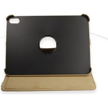 Erdo Ticaret iPad 2022 10.9 (10.nesil) Kılıf 360 Tablet Deri Kılıf - Gold