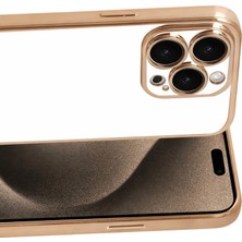 Erdo Ticaret iPhone 15 Pro Max Razer Lensli Silikon - Gold