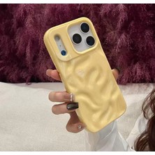 Edelfu iPhone 17 Pro Uyumlu - Yumuşak Silikon Karmaşık Dalgalı Renkli Koruyucu Kılıf