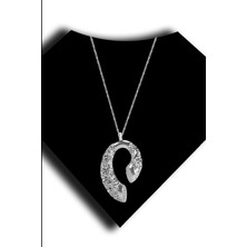 Roxx Jewellery 925 Ayar Gümüş Dalga Desenli Tasarım Mirea Kadın Kolye