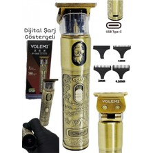Marsilyan™- IP-1949 Şarj Göstergeli Sakal Lazer Öncesi Vücut Ense Çizim Kişisel Bakım Aletleri Sıfıra Yakın Tıraş
