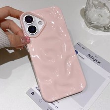 Edelfu iPhone 17 Uyumlu - Yumuşak Silikon Karmaşık Dalgalı Renkli Koruyucu Kılıf