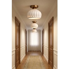 Limon 3D Desing Mat Beyaz Plafonyer Avize Modern Tavan Aydınlatma E27 Duy Şık Minimal Lamba