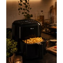 SHC4200 1360W Yağsız Sıcak Hava Fritözü 4 Litre Dokunmatik Air Fryer