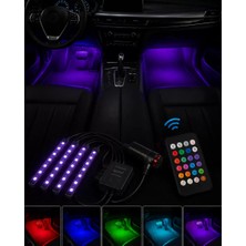 SHC4200 Rgb Araç Içi Şerit LED Seti Müzik Kontrollü Ambiyans Aydınlatma