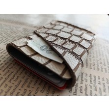 Mahfuz Hakiki Deri Tamamen El Emeği Minimalist Cüzdan Kartlık 9,5x7 cm DAK166